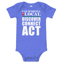 Load image into Gallery viewer, California Local - Discover Connect Act - Baby short sleeve one piece
