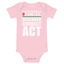 Load image into Gallery viewer, California Local - Discover Connect Act - Baby short sleeve one piece