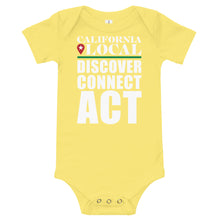 Load image into Gallery viewer, California Local - Discover Connect Act - Baby short sleeve one piece