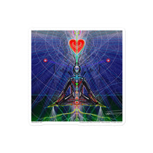Load image into Gallery viewer, Heart Meditation #2 by artist Felipe Restrepo - Sticker