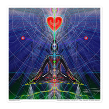 Load image into Gallery viewer, Heart Meditation #2 by artist Felipe Restrepo - Sticker