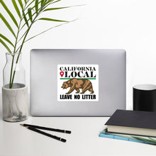 Load image into Gallery viewer, California Local - Leave No Litter Sticker