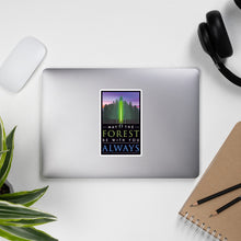 Load image into Gallery viewer, May the Forest Be With You, Always Sticker - Star Wars Parody Design