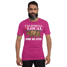 Load image into Gallery viewer, California Local - Leave No Litter Unisex T-Shirt