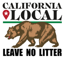 Load image into Gallery viewer, California Local - Leave No Litter Sticker
