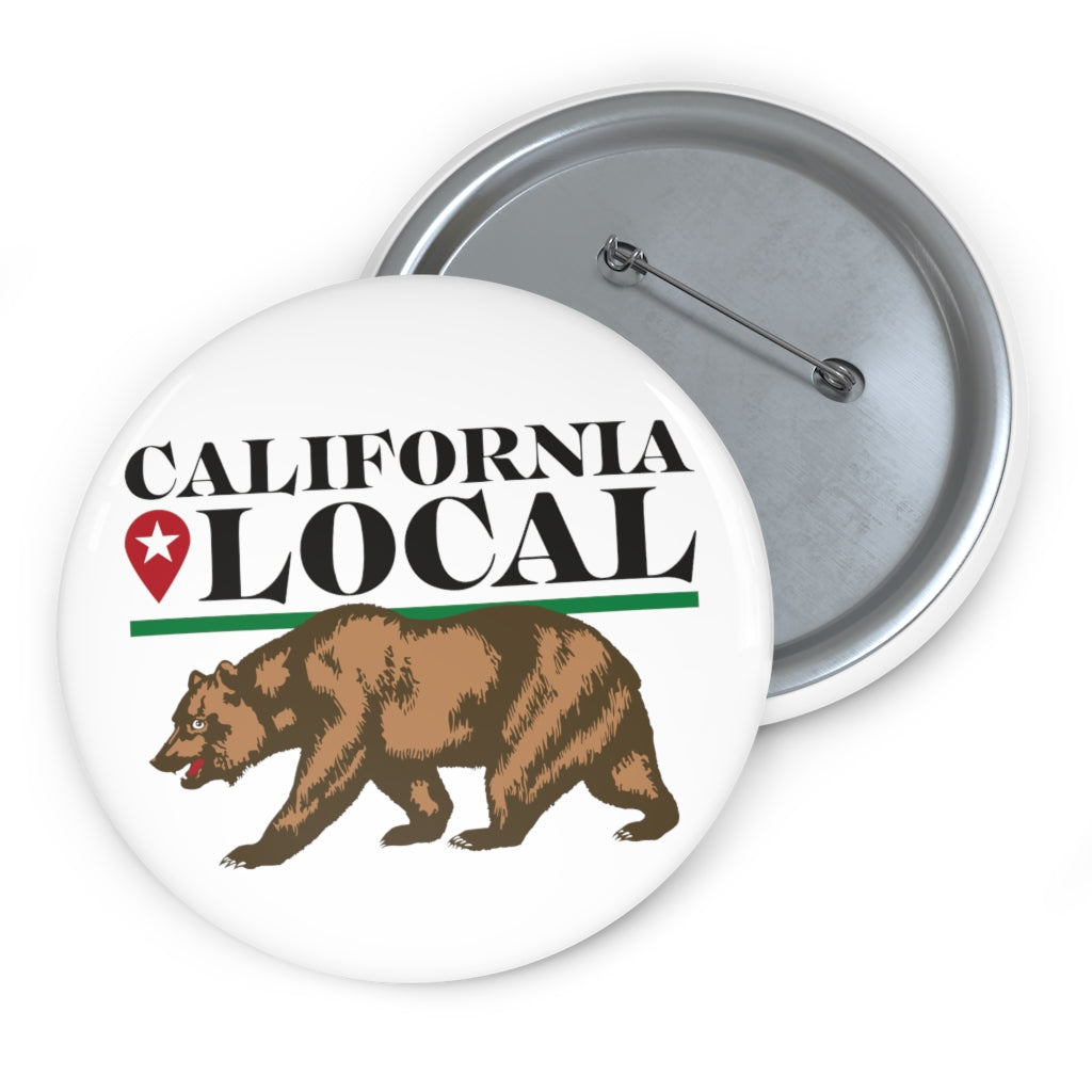 California Local - Wear The Bear Pin Buttons