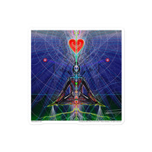 Load image into Gallery viewer, Heart Meditation #2 by artist Felipe Restrepo - Sticker

