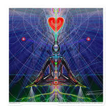 Load image into Gallery viewer, Heart Meditation #2 by artist Felipe Restrepo - Sticker
