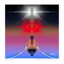 Load image into Gallery viewer, Heart Meditation #3 by artist Felipe Restrepo - Sticker
