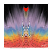 Load image into Gallery viewer, Heart Meditation #6 by artist Felipe Restrepo - Sticker
