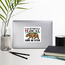 Load image into Gallery viewer, California Local - Leave No Litter Sticker
