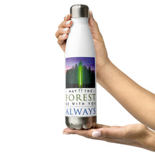 Load image into Gallery viewer, May the Forest Be With You, Always Stainless Steel Water Bottle - Star Wars Parody Design
