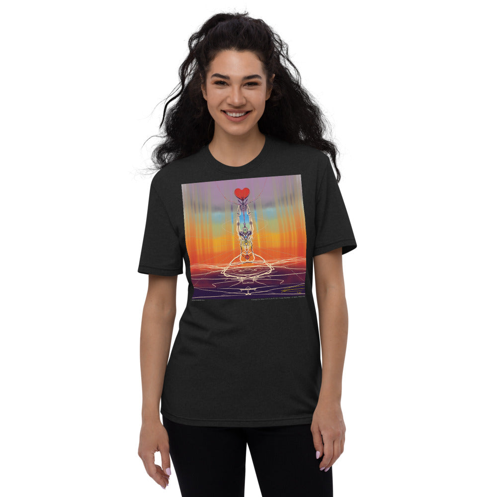 Heart Meditation #5 by Felipe Restrepo - Unisex recycled t-shirt