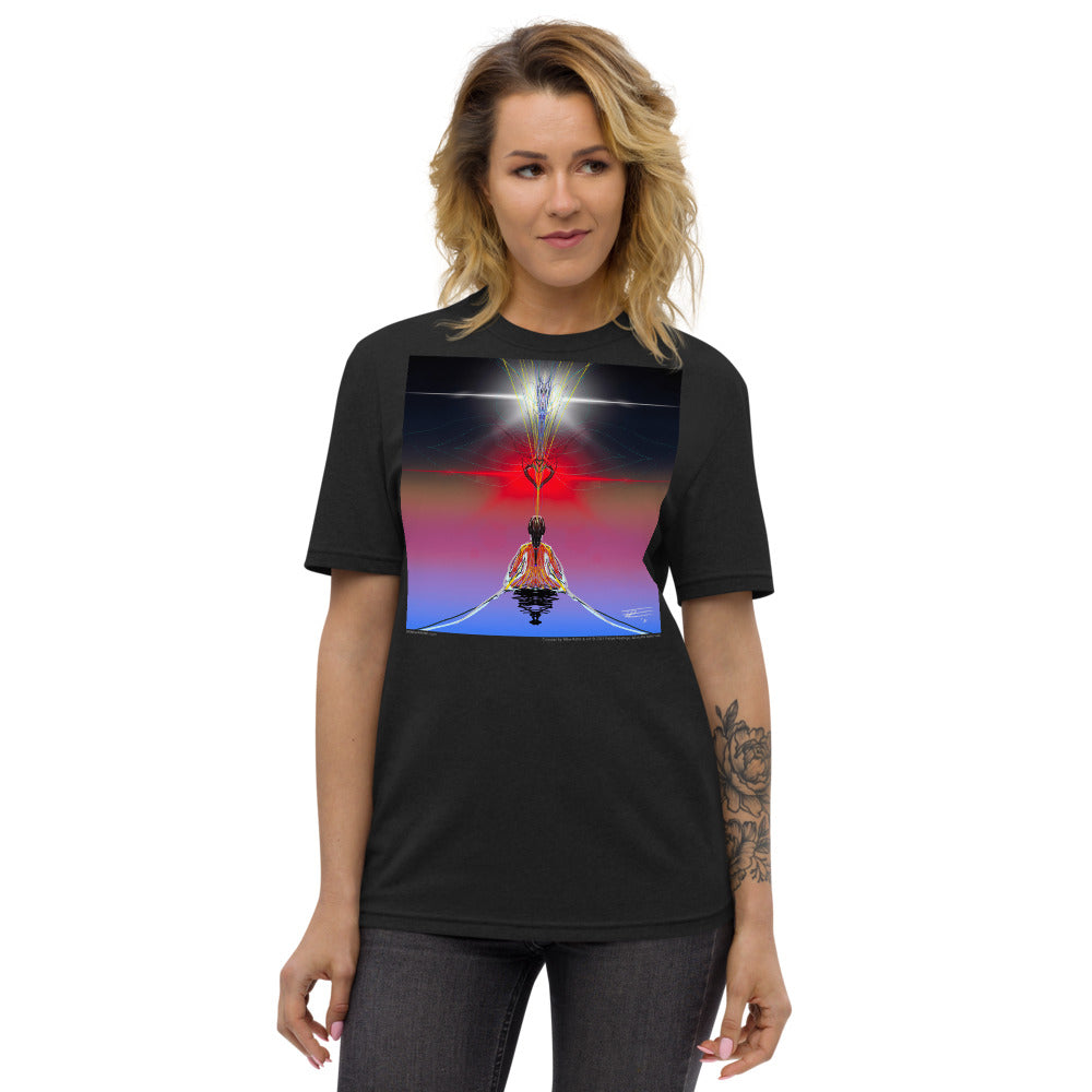 Heart Meditation #3 by Felipe Restrepo - Unisex recycled t-shirt