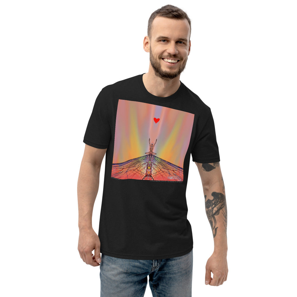 Heart Meditation #4 by Felipe Restrepo - Unisex recycled t-shirt