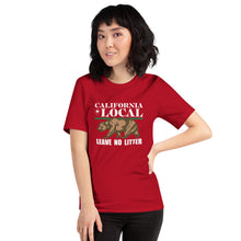 Load image into Gallery viewer, California Local - Leave No Litter Unisex T-Shirt
