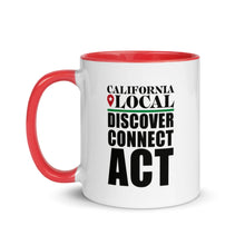 Load image into Gallery viewer, California Locals Make it Better - White Ceramic Mug with Color Inside
