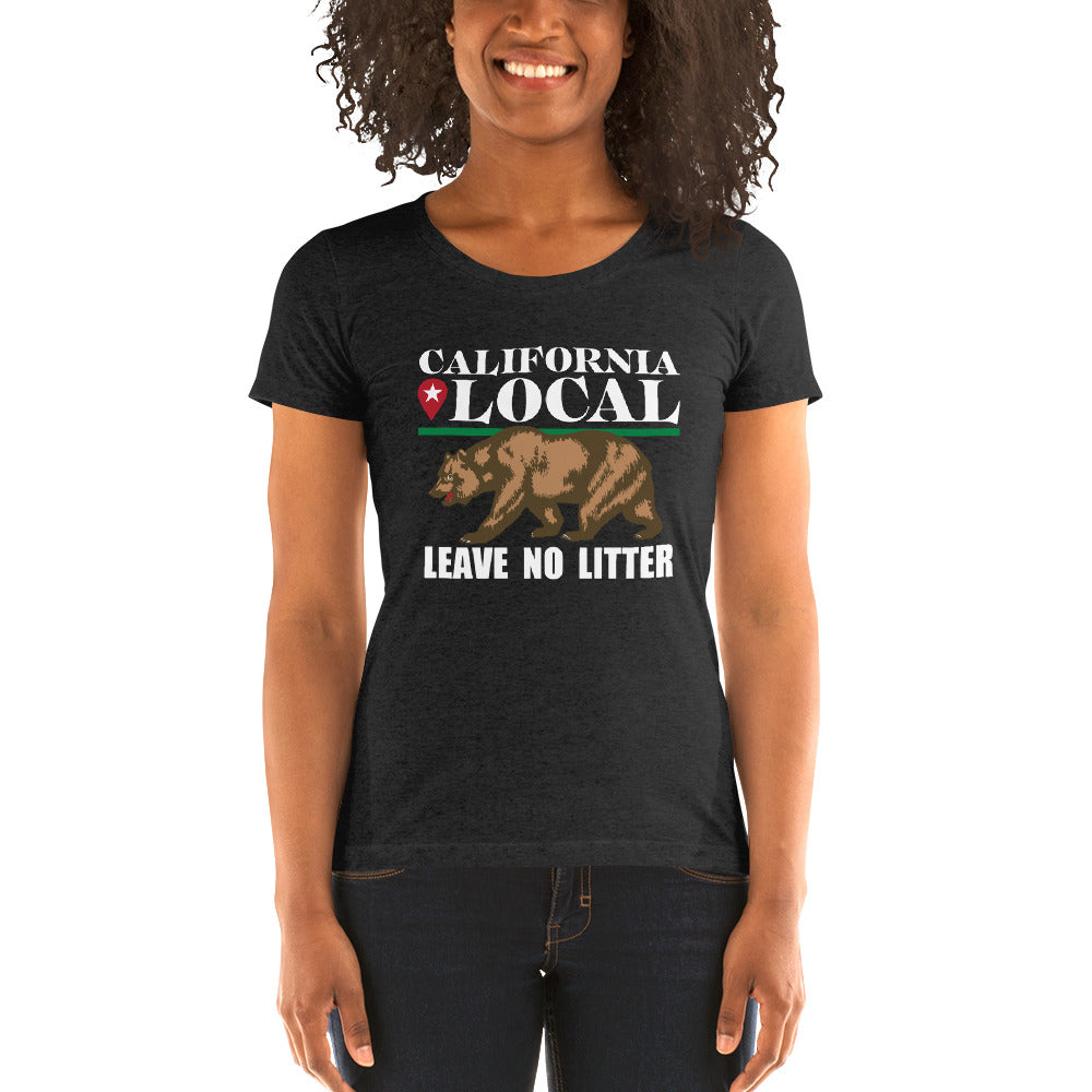 California Local - Leave No Litter Women's Tri-Blend Tee