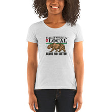 Load image into Gallery viewer, California Local - Leave No Litter Women&#39;s Tri-Blend Tee
